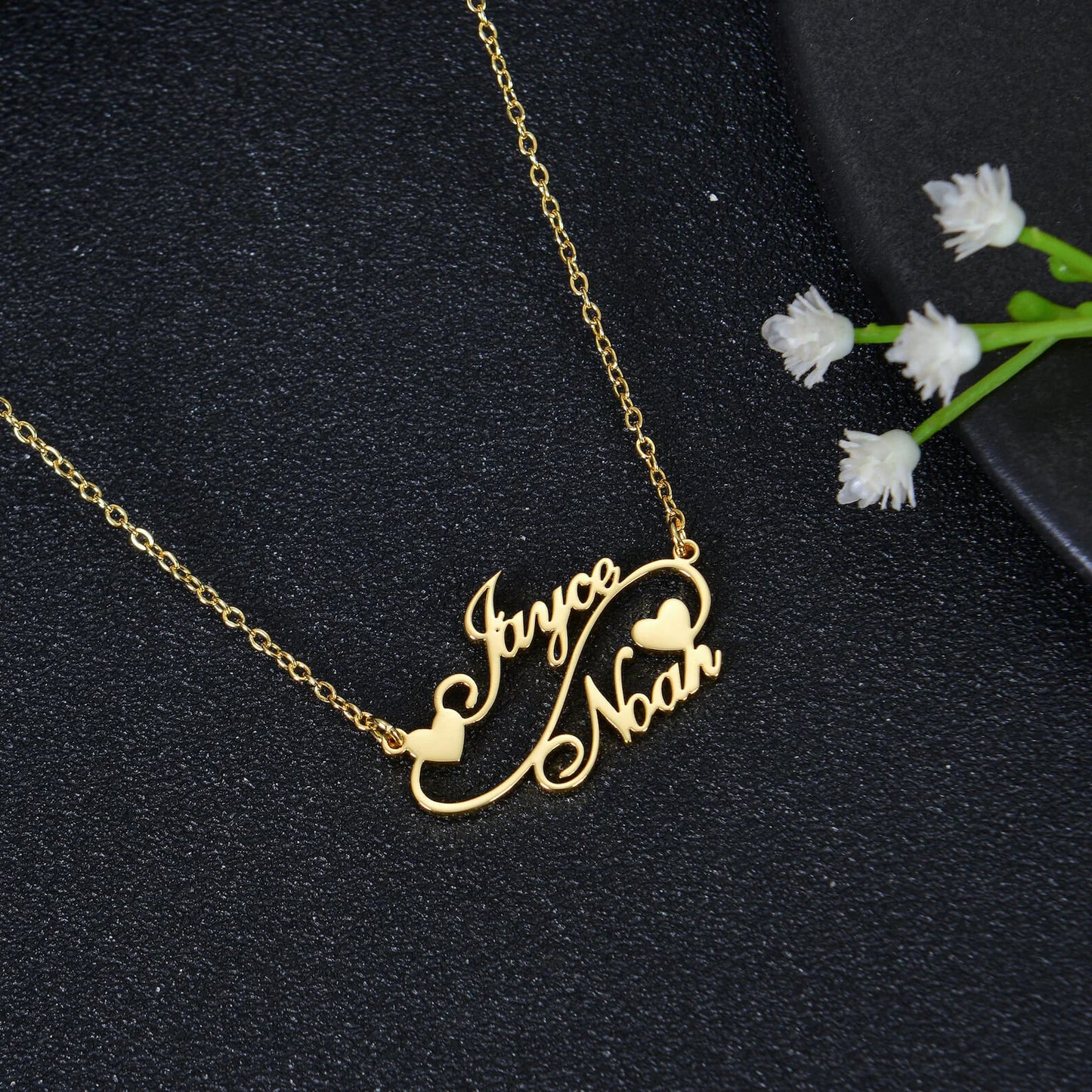 Personalized Couples Nameplate Necklace