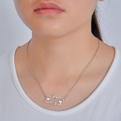 Personalized Couples Nameplate Necklace
