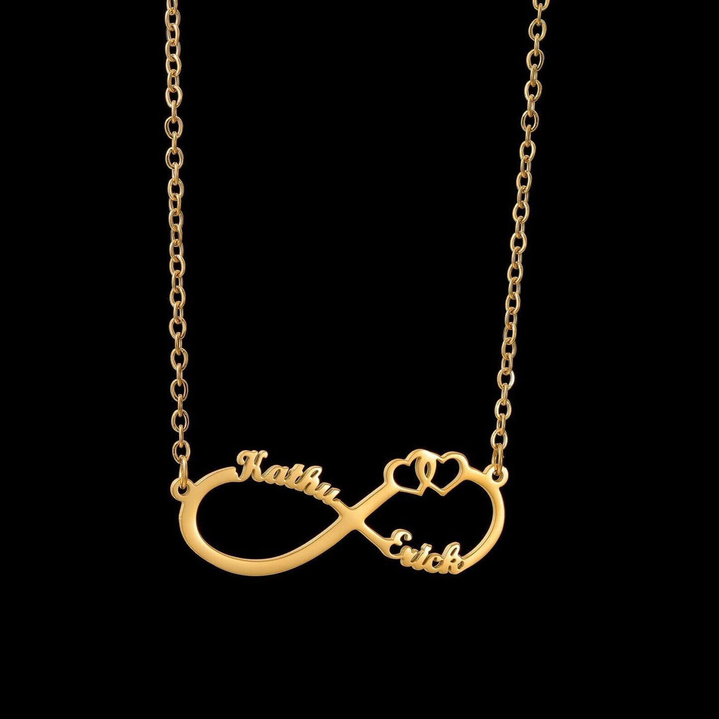 Double Name Heart Necklace