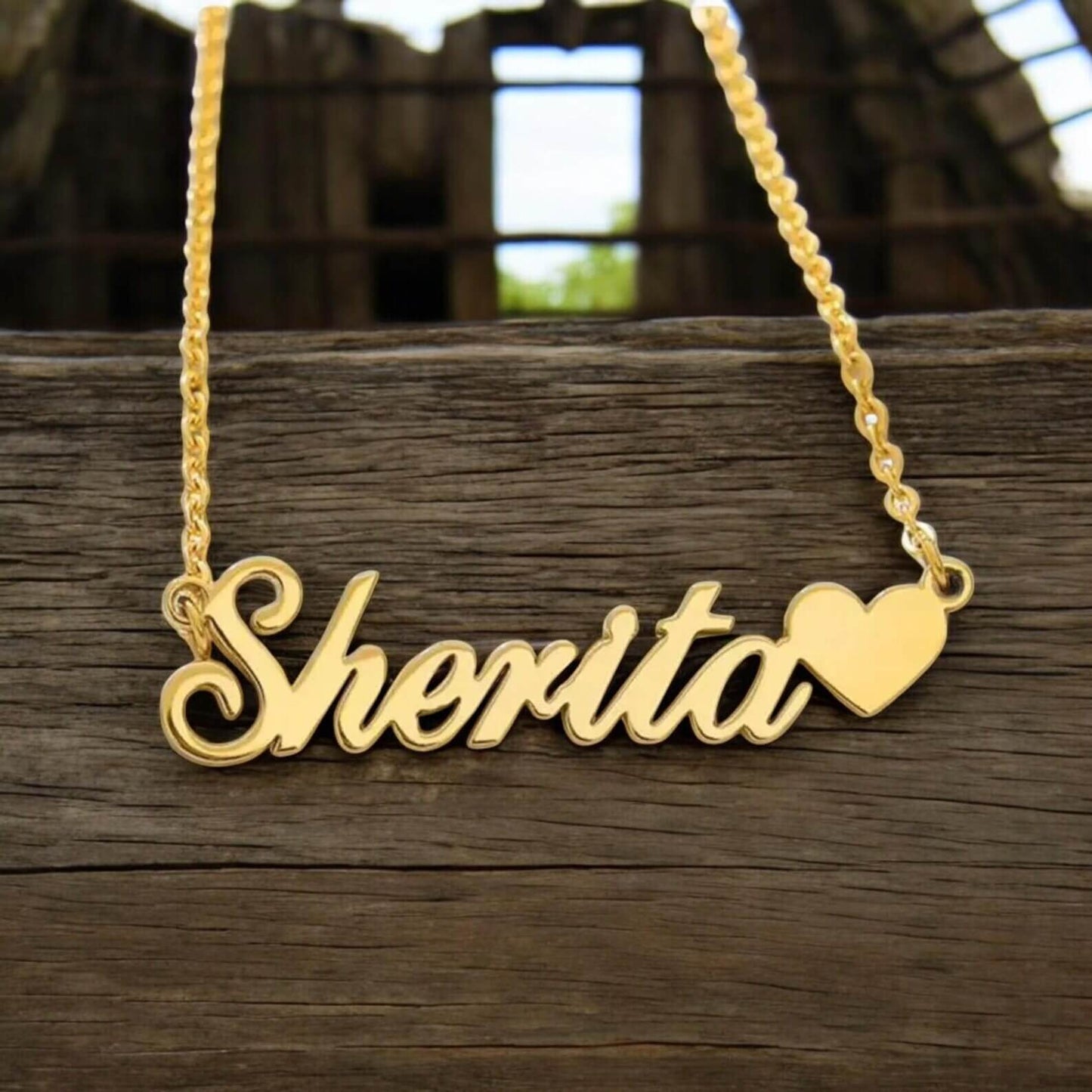 Personalized Heart Name Necklace