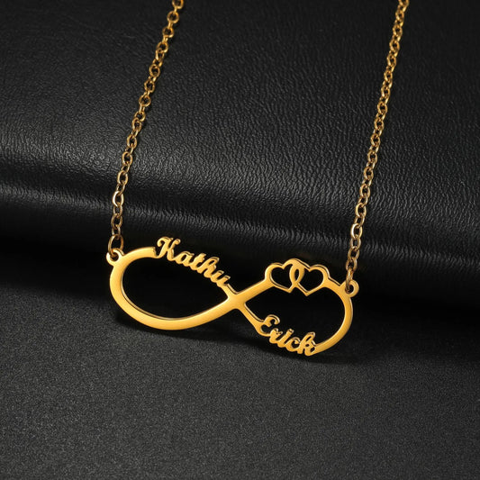 Double Name Heart Necklace