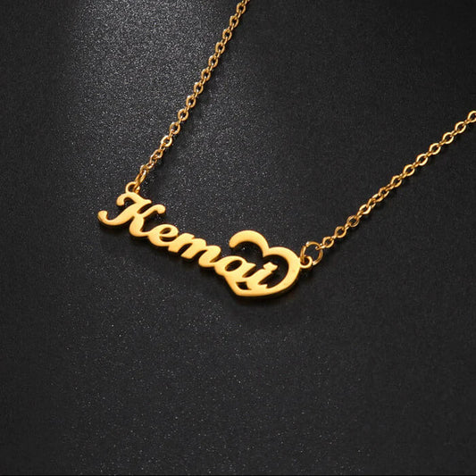 Personalized Unique Heart Name Necklace