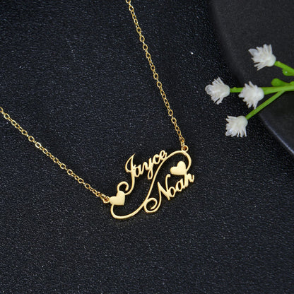 Personalized Couples Nameplate Necklace