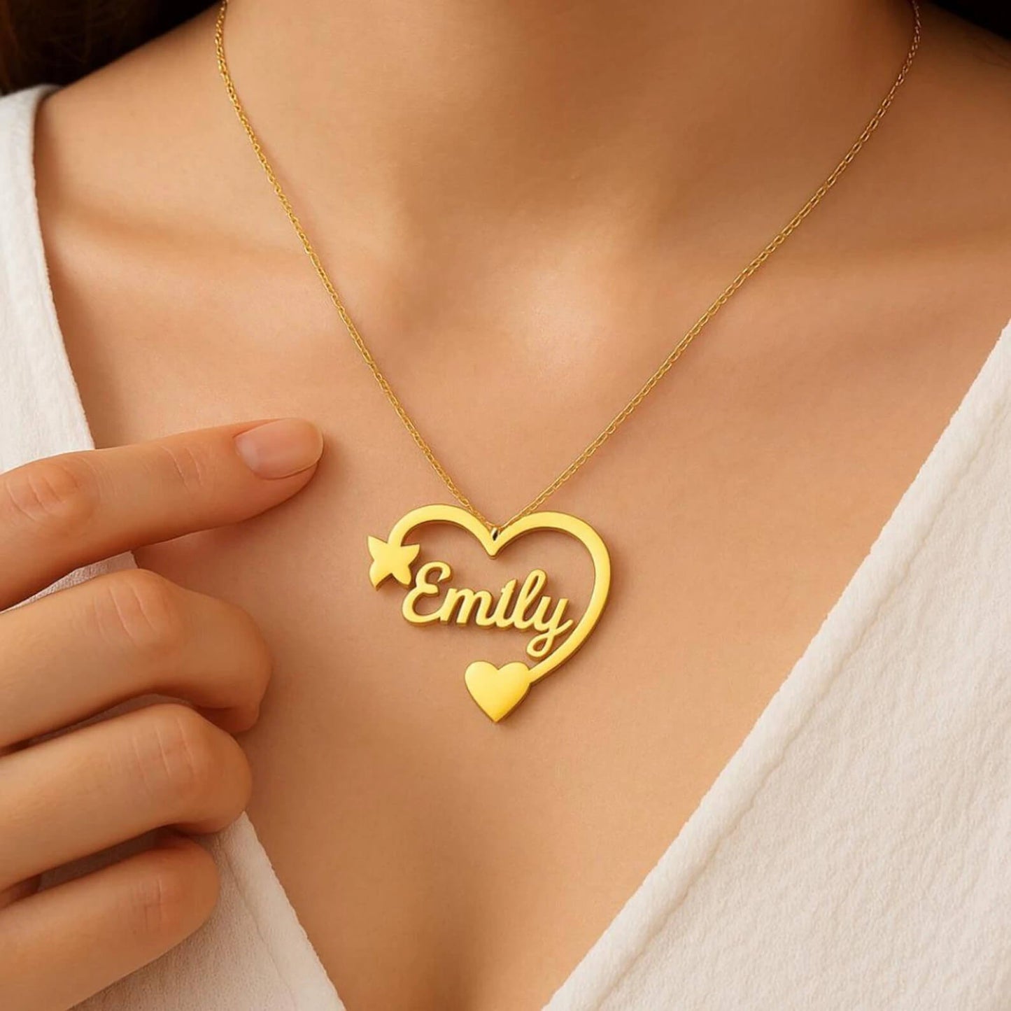 Heart Butterfly Necklace